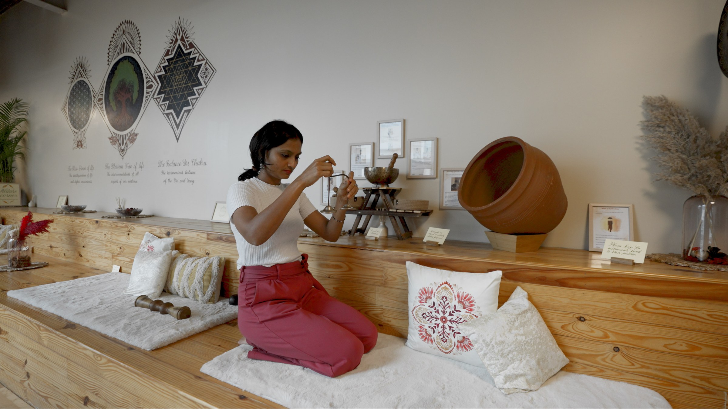 Zen Expert guiding a sound healing session