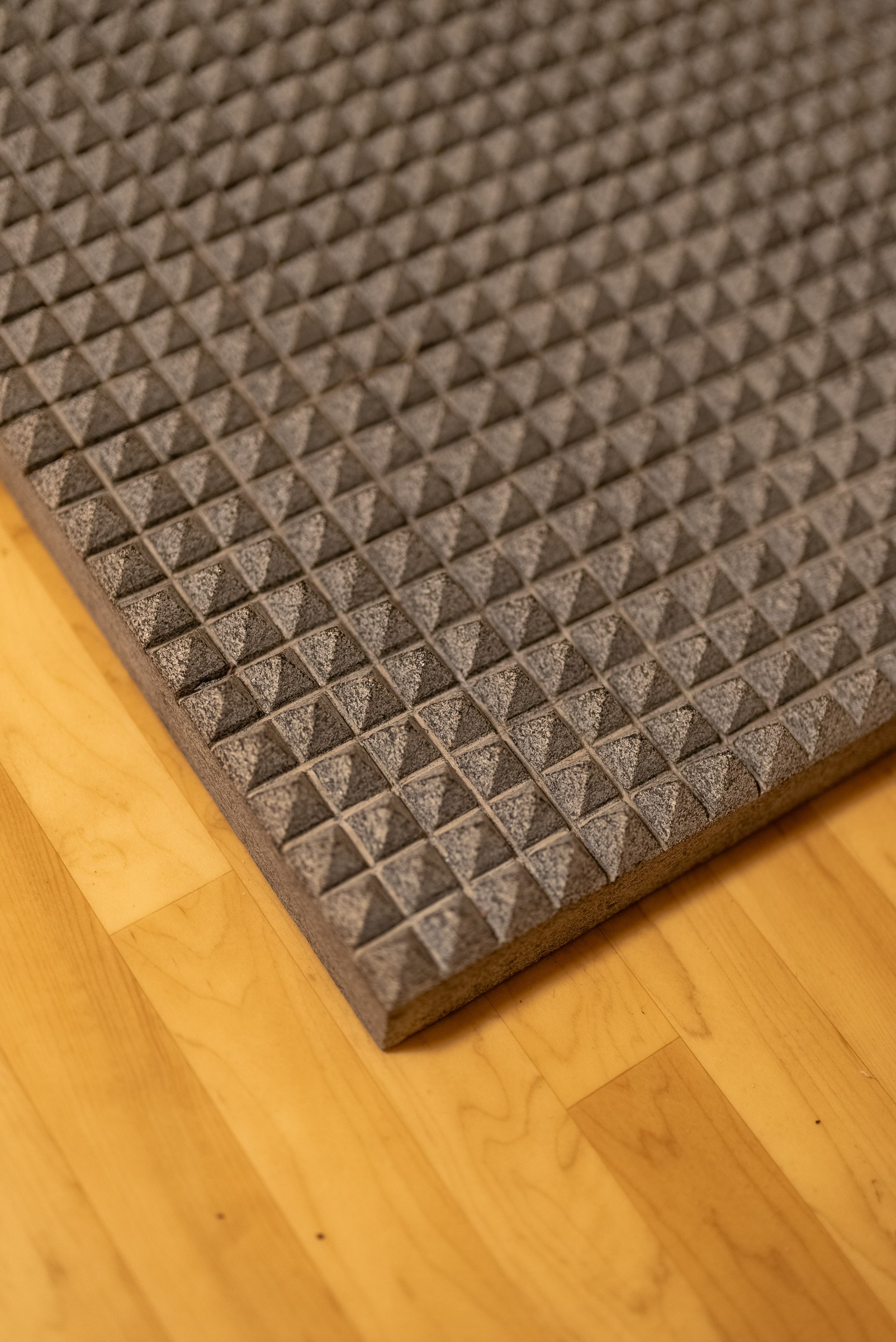 Textured grounding mat, macro detail